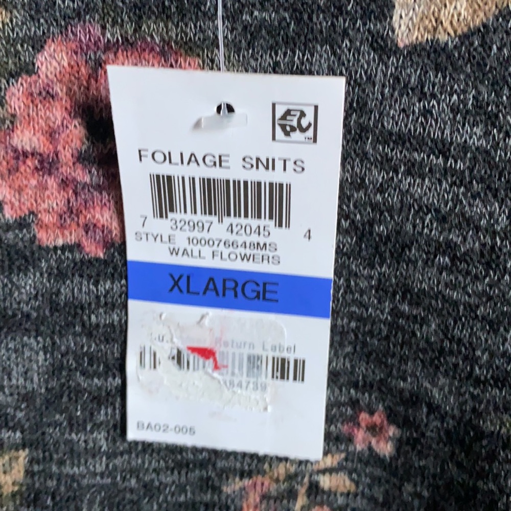 NWT! Style And Co Ladies Floral Long Sleeve Top - Picture 6 of 6